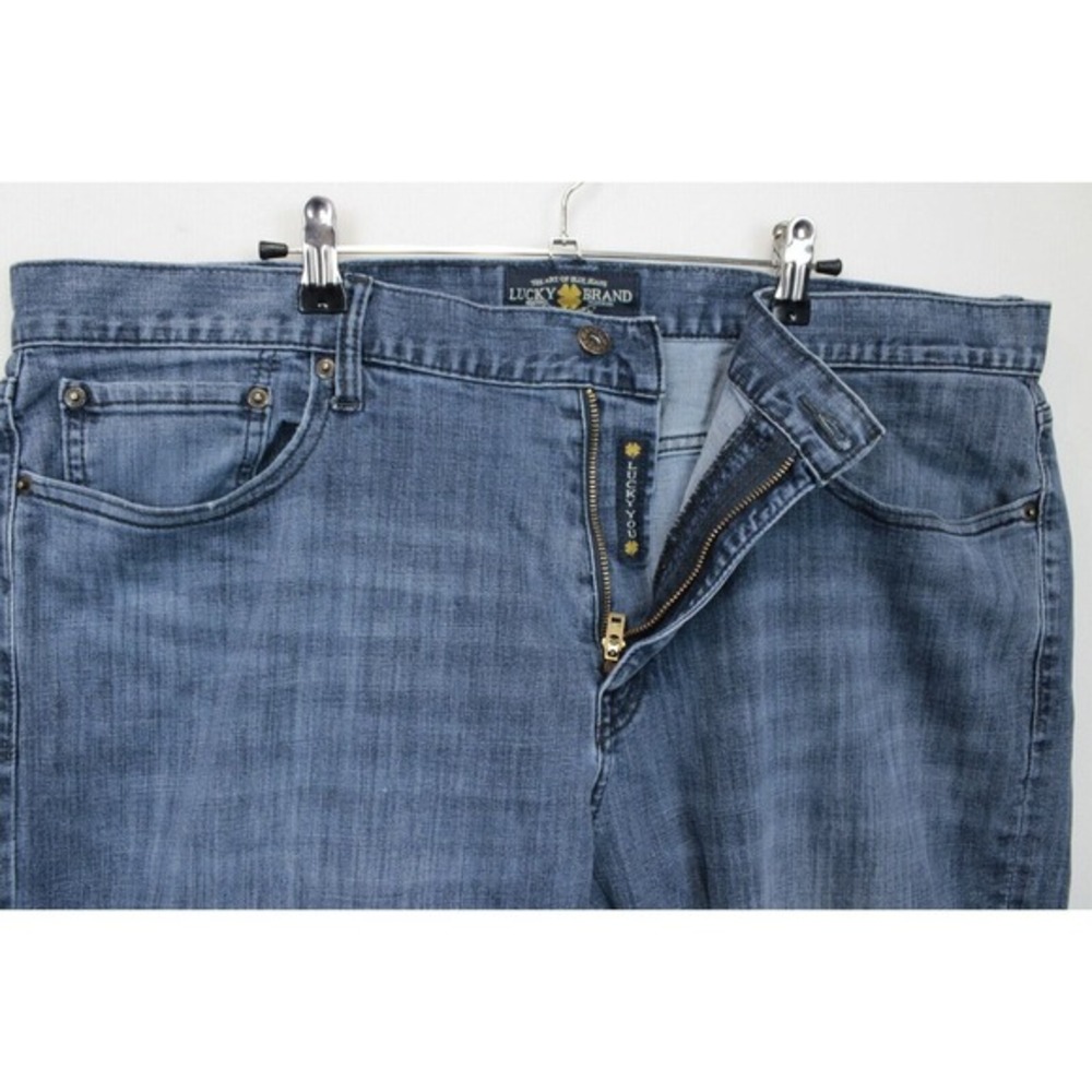 Lucky Brand 410 Athletic Fit Jeans Men 40 / 32 Straight Leg Blue Denim Pants - Picture 8 of 13